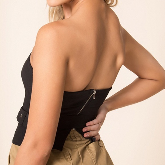 NWOT Revolve superdown Strapless Belted Top - Picture 6 of 14